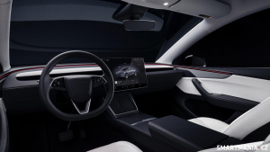 Interiér nové Tesly Model Y