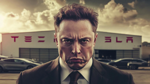 Naštvaný Elon Musk (ilustrační obrázek)