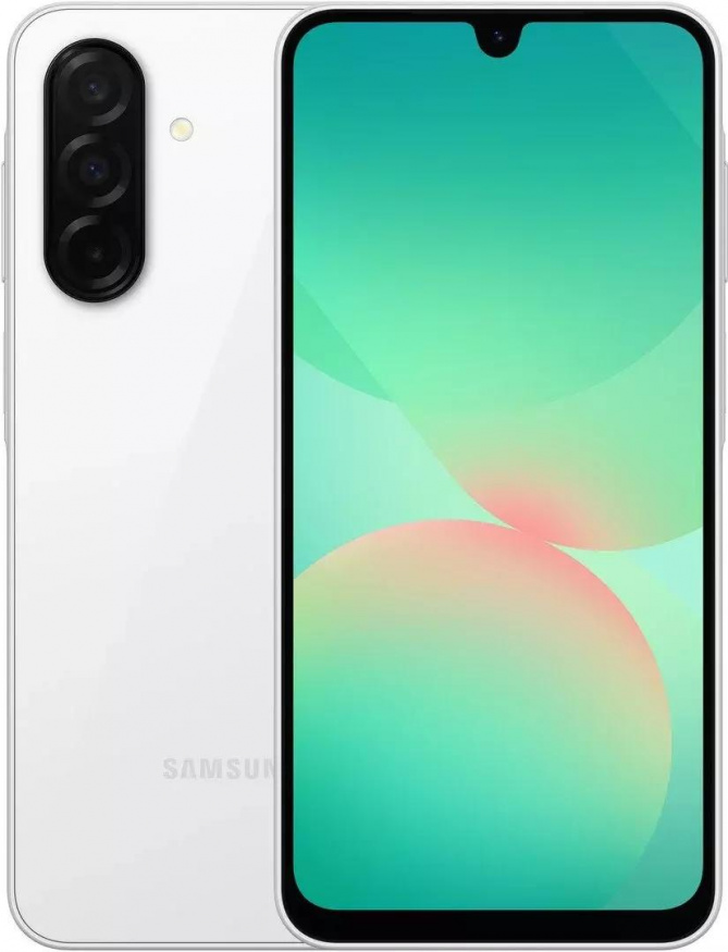 Galaxy A26 v bílé barvě