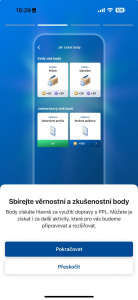 Věrnostní program v aplikaci mojePPL