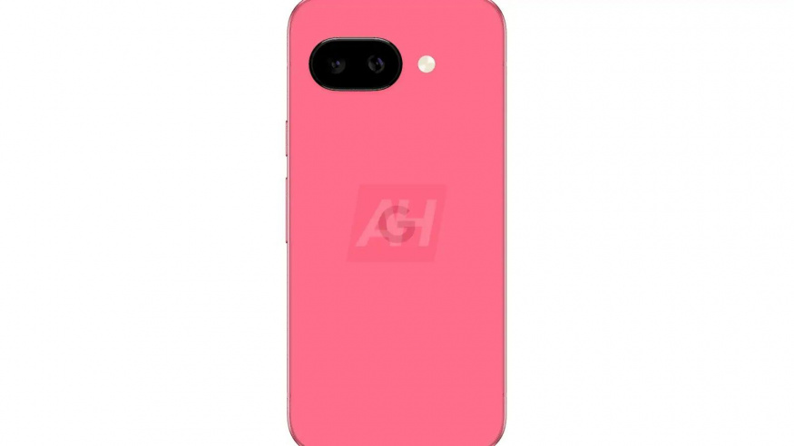 Pixel 9a v červeno-růžové barvě