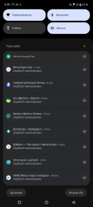 Rychlá nastavení ve stylu čistého Androidu