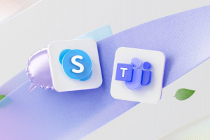Ikony aplikací Skype a Teams