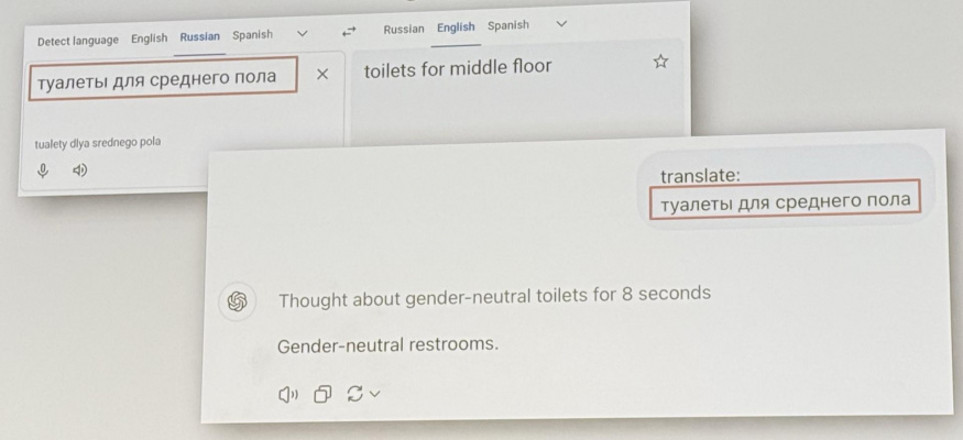 Chybný překlad: Překladač Google vs. ChatGPT