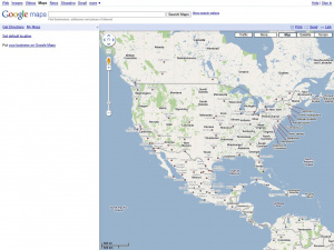 Mapy Google v roce 2009