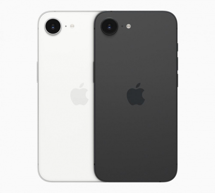 iPhone 16e v bílé a černé barvě