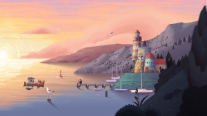 Screenshot ze hry Old Man's Journey