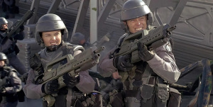 Snímek z filmu Starship Troopers