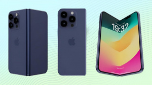 Koncept iPhonu s ohebným displejem (ilustrační obrázek)