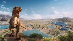 T-Rex ve hře Jurassic World Evolution 2