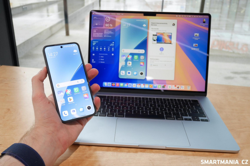 Xiaomi Interconnectivity na MacBooku a Xiaomi 15