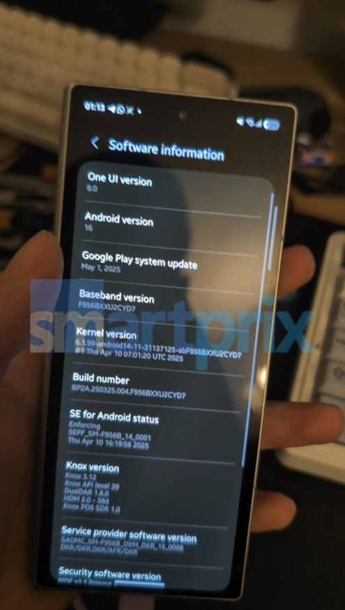 Obrázky z prostředí One UI 8