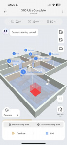 3D pohled na zmapovaný dům