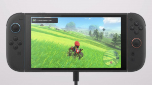 Nintendo Switch 2 při nabíjení zespodu