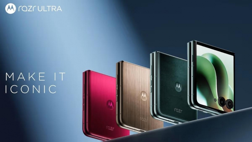 Motorola Razr 60 Ultra na uniklém tiskovém snímku