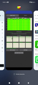 Defaultní task manager je shodný s čistým Androidem