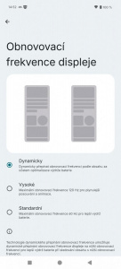 Úprava obnovovací frekvence