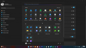 Nová podoba nabídky Start ve Windows 11