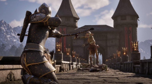 Snímek z remasteru hry The Elder Scrolls IV: Oblivion
