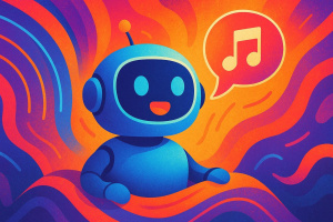 Ilustrace jak AI chatbot poprvé promluví