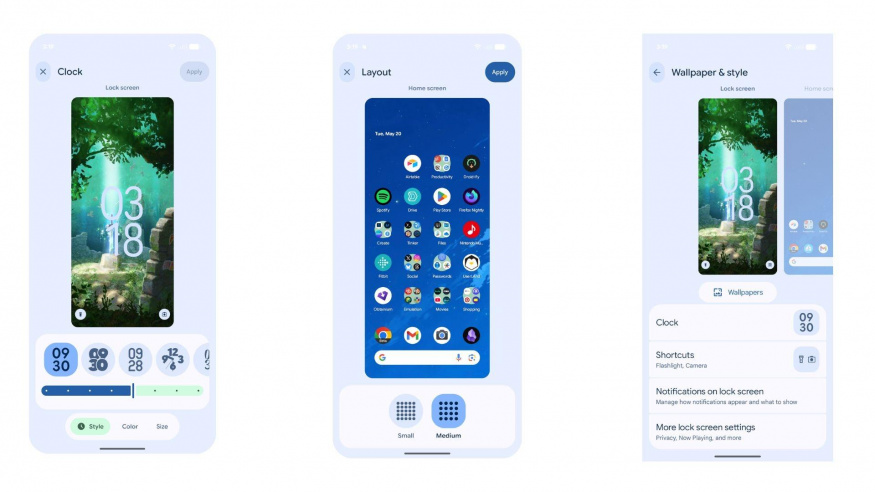 Screenshoty z Androidu 16