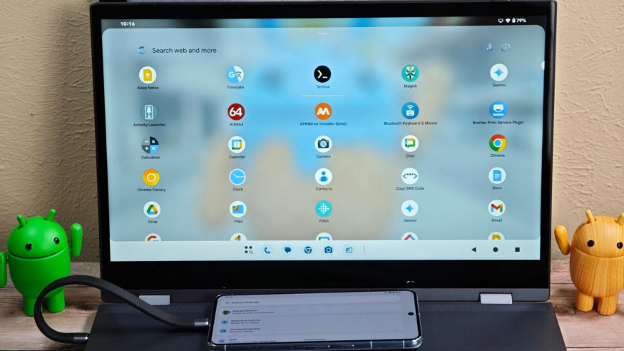 Desktopový režim v systému Android 16