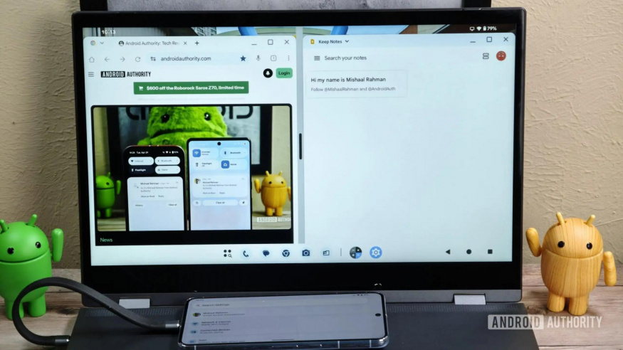Desktopový režim v systému Android 16