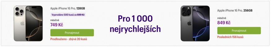 Reklama Cashtec Upgrade na iPhone 16 Pro Posledni Kusy