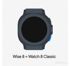 Galaxy Watch 8 Classic na obrázku z firmwaru