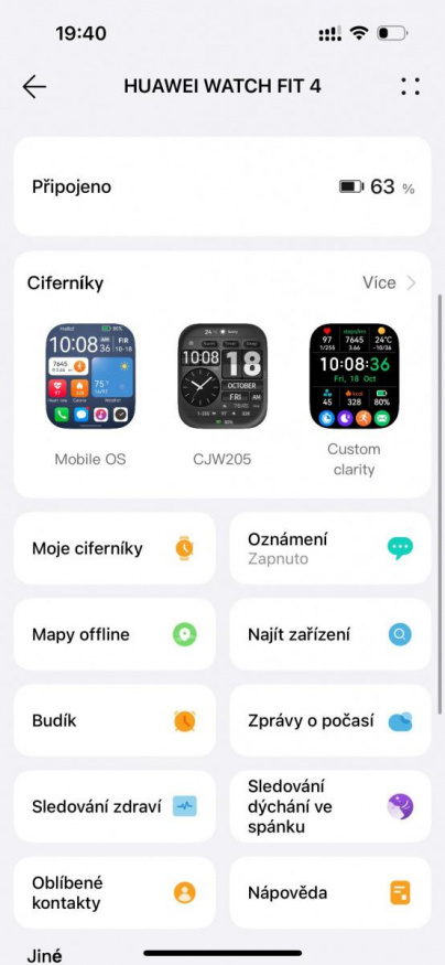 Chytré hodinky Huawei Watch Fit 4