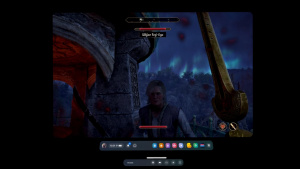 Screenshot ze hry The Elder Scrolls IV: Oblivion na Nvidia GeForce Now skrze VR headset Oculus Quest 2