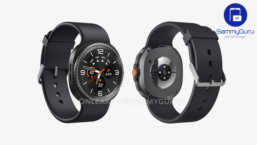 Render chytrých hodinek Samsung Galaxy Watch 8 Classic