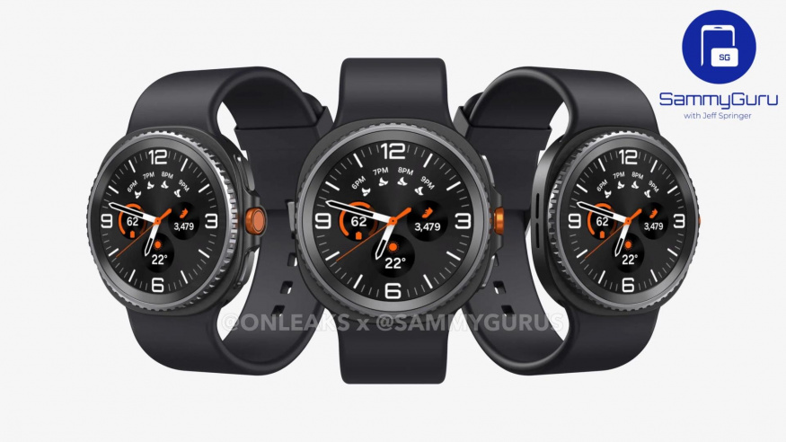 Render chytrých hodinek Samsung Galaxy Watch 8 Classic
