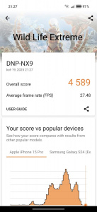 3DMark Wild Life Extreme benchmark pro Honor 400 Pro