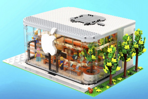 Apple Store postavený z Lega