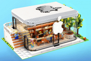 Apple Store postavený z Lega