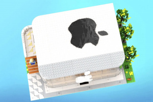 Apple Store postavený z Lega