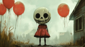 Děsivá dětská ilustrace