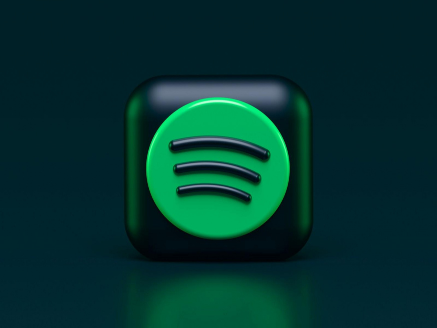 Logo Spotify stylizované do 3D objektu Logo Spotify stylizované do 3D objektu