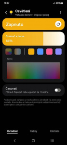 Nastavení osvětlení