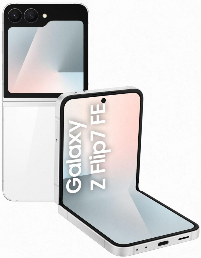 Galaxy Z Flip FE v bílé barvě