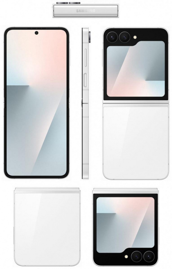 Galaxy Z Flip FE v bílé barvě