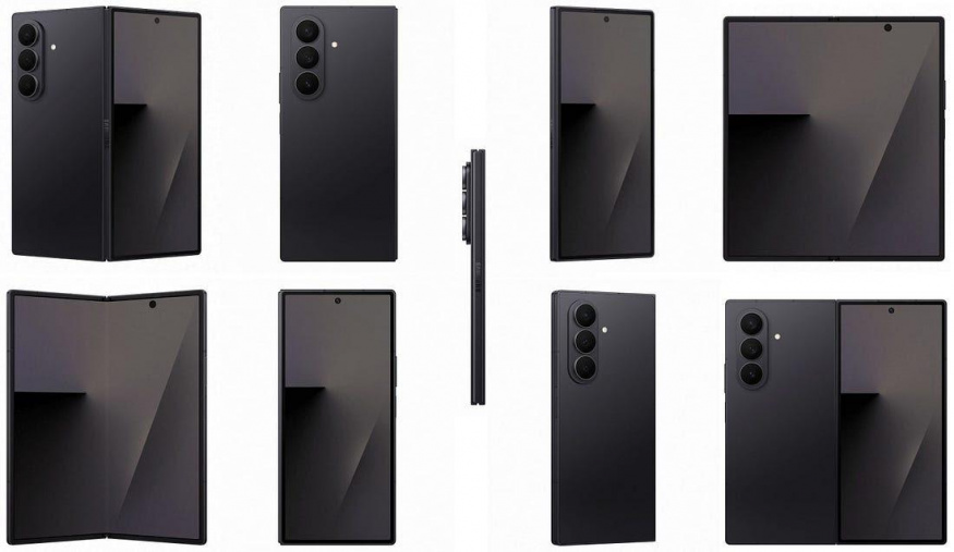 Samsung Galaxy Z Fold 7 v černé barvě