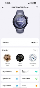 Aplikace Huawei Zdraví a Huawei Watch 5