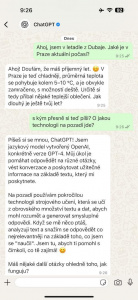 Přístup k ChatGPT přes WhatsApp