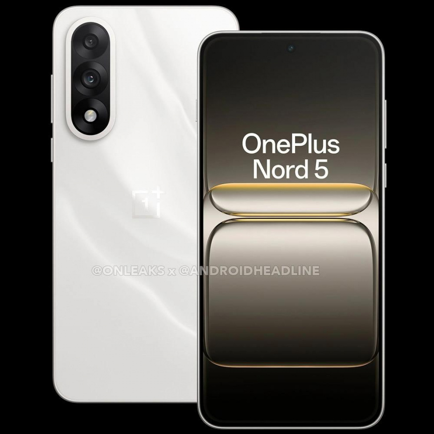 Oneplus Nord 5 v pískovcové barvě