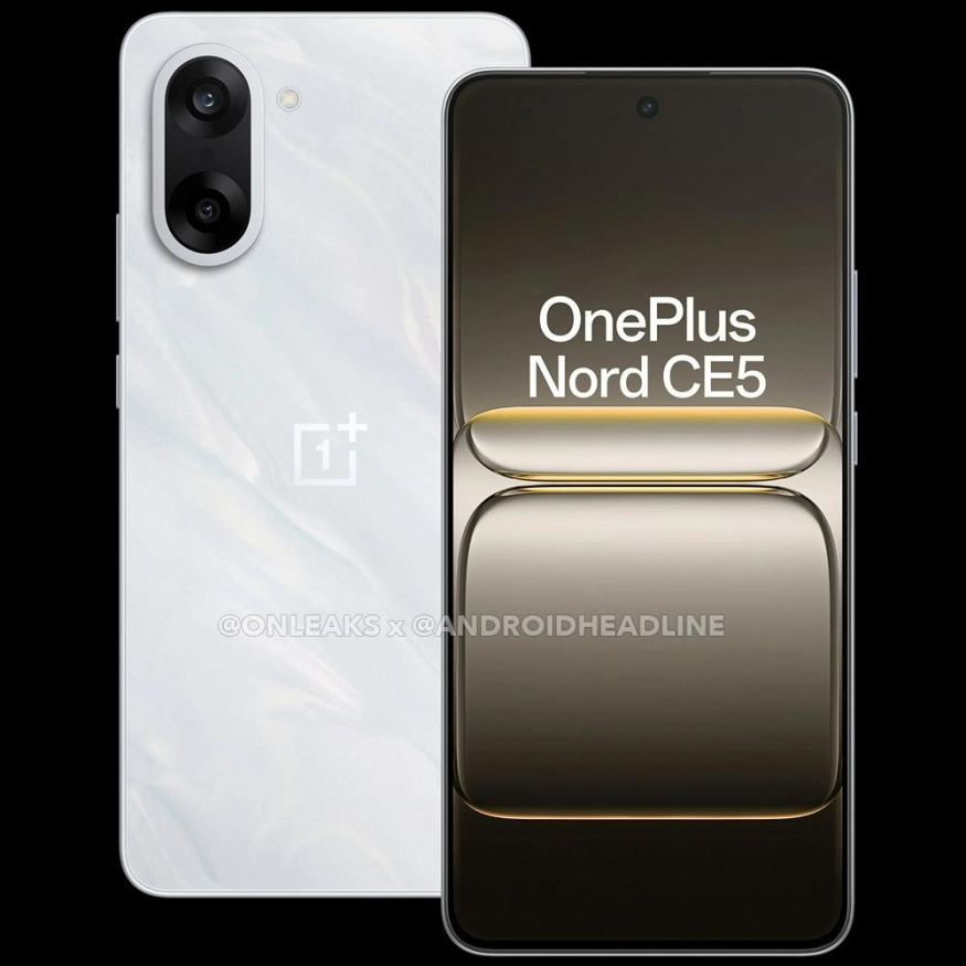 Oneplus Nord CE 5 v bílé barvě