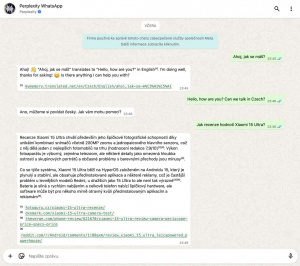 Perplexity přes WhatsApp