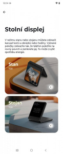 Stan se nedá nabíjet, stojan funguje na nočním stolku lépe