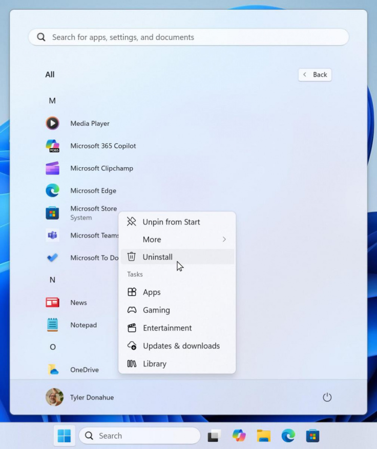Microsoft Store půjde odinstalovat